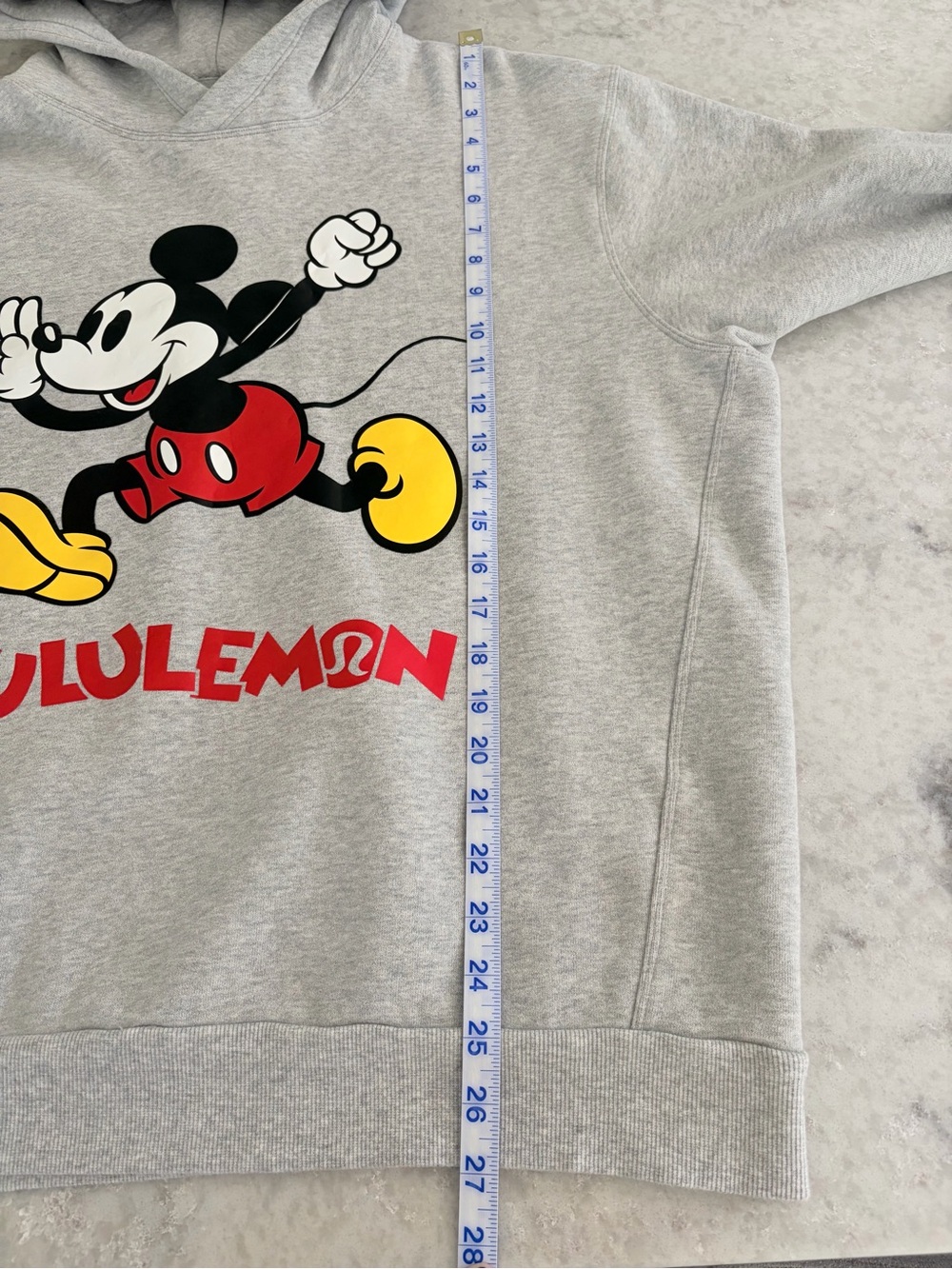 Disney x Lululemon Mickey Mouse Steady State Pullover Hoodie - Gray / Size L - Picture 4 of 4